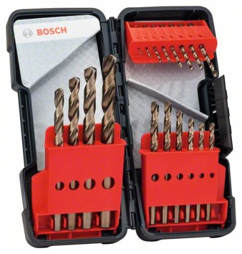 BOSCH 18-dijelni set svrdla za metal Toughbox HSS-Co, DIN 338, 135° 1; 1,5; 2; 2,5; 3; 3,5; 4; 4,5; 5; 5,5; 6; 7; 8; 9; 10 mm 2607017047