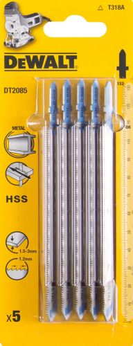 DeWALT HSS list pile, za metal, 132 mm (5 kom) DT2085