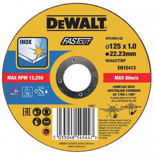 DEWALT Rezna ploča 125 x 22,2 x 1,0 mm DT43902