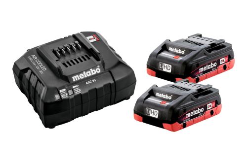 METABO Basic set - 2x LiHD 18V/4Ah baterija + ASC 55 punjač - 685191000