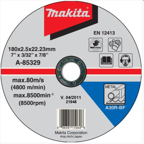 MAKITA oštrica čelik za rezanje 180x2,5x22,23 mm A-85329