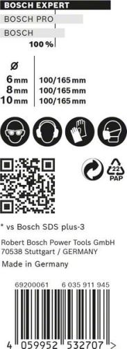 BOSCH EXPERT SDS plus-7X set 6/8/10 mm, 3 kom 2608900196