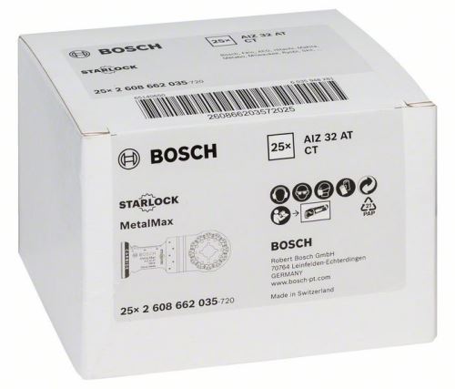 BOSCH list pile za uranjanje od tvrdog metala AIZ 32 AT Metal 40 x 32 mm 2608662035