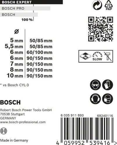 BOSCH EXPERT CYL-9 MultiConstruction 5/5.5/6/6/7/8/10 (7 kom) 2608900648