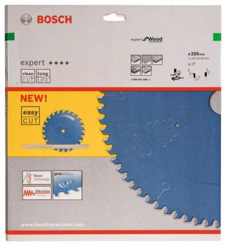 BOSCH List pile Expert for Wood 250 x 30 x 2,4 mm, 60 2608642498