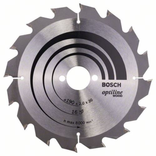 BOSCH List pile Optiline Wood 190 x 30 x 2,0 mm, 16 2608641184