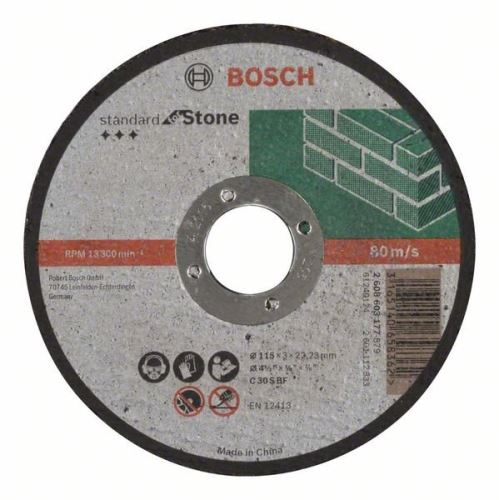 BOSCH Rezna ploča ravna Standard for Stone C 30 S BF, 115 mm, 22,23 mm, 3,0 mm 2608603177