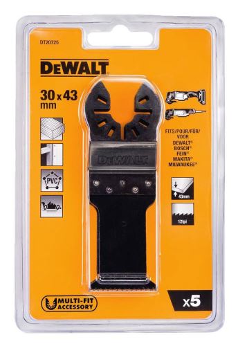 DeWALT Listovi pile (5 kom) za brzo rezanje drva 30 x 43 mm (5 x DT20704) DT20725