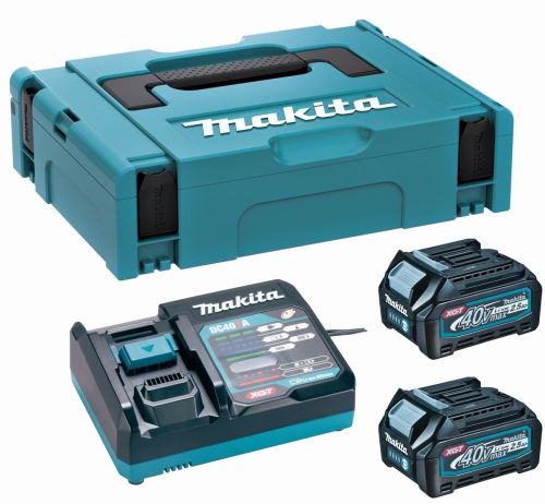 MAKITA Li-ion XGT 40V set 2 kom BL4040+1 kom DC40RA+1 kom Makpac 191J97-1