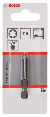 BOSCH Bit odvijač extra tvrdi Extra-Hart T8, 49 mm 2607001628