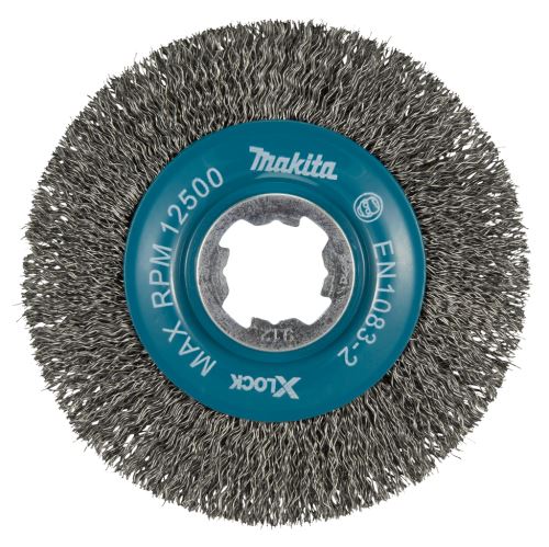 MAKITA disk četka od čelične žice-valovita žica promjera 0,3 mm X-LOCK 115 mm D-73427