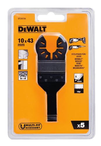 DeWALT Listovi pile (5 kom) za rezanje detalja 10 x 43 mm (5 x DT20706) DT20726