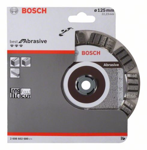 BOSCH Dijamantna rezna ploča Best for Abrasive 125 x 22,23 x 2,2 x 12 mm 2608602680