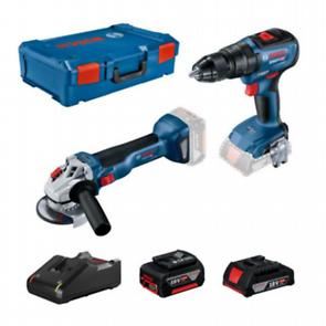 Bosch Professional set: akumulatorska kutna brusilica GWS 18V-10 + akumulatorski kombinirani odvijač GSB 18V-50 + 1x baterija 2,0 Ah + 1x baterija 5,0 Ah u XL-BOXX 0615990M9K