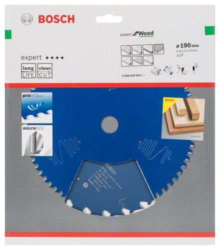 BOSCH List pile Expert for Wood 190 x 20 x 2,6 mm, 24 2608644044