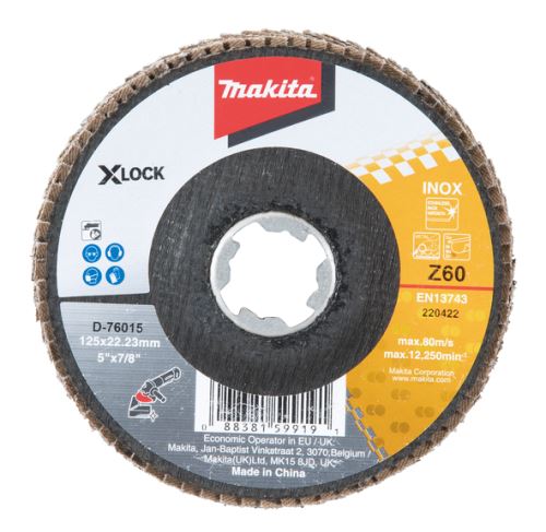 MAKITA preklopni disk X-Lock 125x22,23 mm Z60 Zirkon D-76015