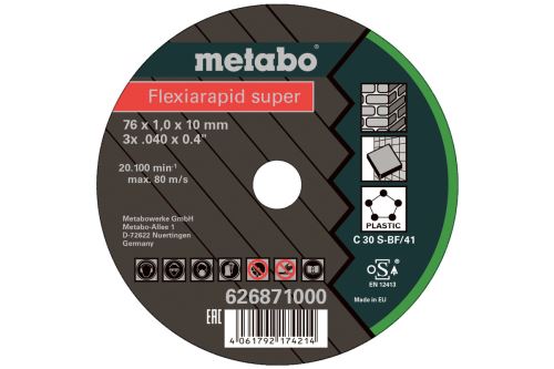 METABO Rezna ploča univerzalna (5 kom) 76x1.0x10mm 626871000