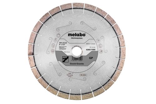 METABO Dijamantna rezna ploča Dia-TS230x22,23 mm - GP, granit, Professional 628577000