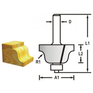 MAKITA Rezač profila s nosivim prihvatom 8 mm, 38,1x17,5x60 mm D-48767