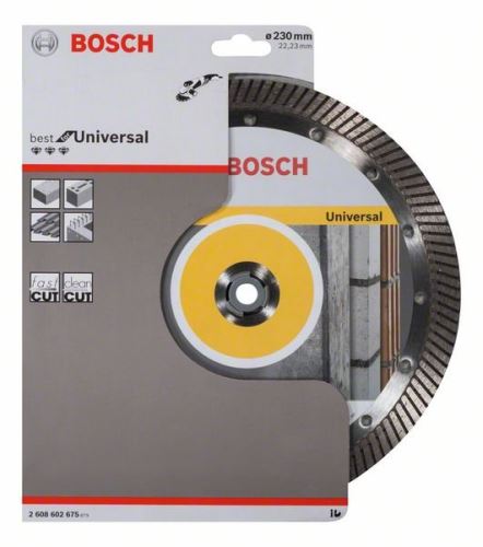 BOSCH Dijamantna rezna ploča Best for Universal Turbo 230 x 22,23 x 2,5 x 15 mm 2608602675