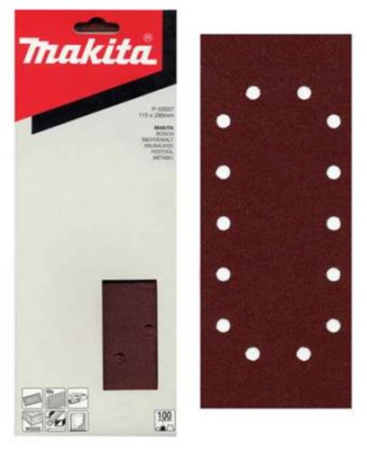 MAKITA brusni papir 115x280 mm 14 rupa K60, 10 kom P-33015