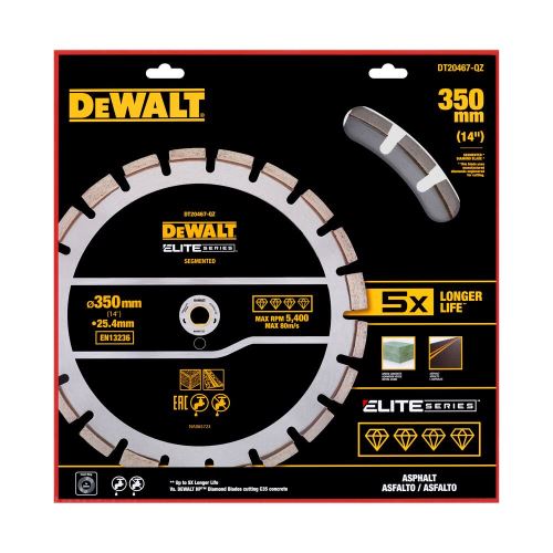 DeWALT DIA ELITE serija 350 mm disk za rezanje asfalta/betona DT20467