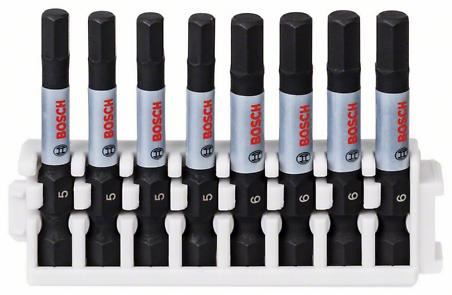 BOSCH Impact Control set bitova, 8 komada, 4×H5; 4×H6 2608522332