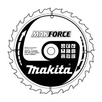 MAKITA list pile za drvo MAKFORCE 235x2,6x30 mm 40 zuba B-08523