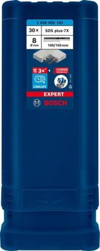 BOSCH EXPERT svrdlo SDS plus-7X, 8x100x165 30 kom 2608900183