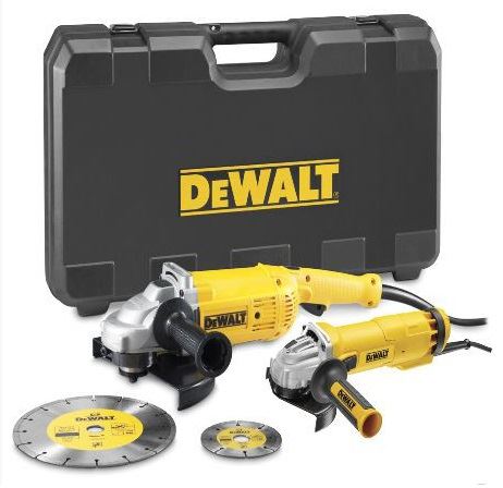 DEWALT Set kutnih brusilica 230 + 125 mm DWE492SDT