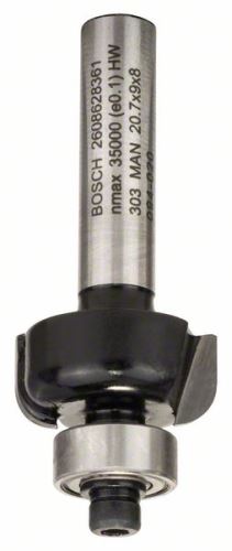 BOSCH Rezač profila E 8 mm, R1 4 mm, D 20,7 mm, L 9 mm, G 53 mm 2608628361