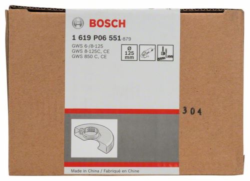 BOSCH Zaštitni poklopac s pokrovnom pločom 125 mm 1619P06551