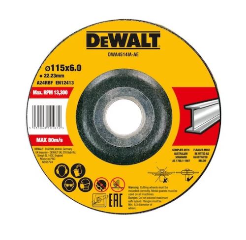 DEWALT disk za rezanje metala 115 x 6,3 x 22,23 mm DWA4514IA