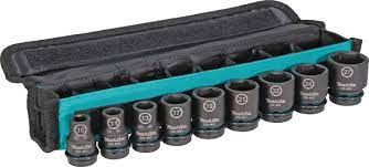 MAKITA set nasadnih ključeva 1/2" kvadratni IMPACT BLACK 8 kom E-16601