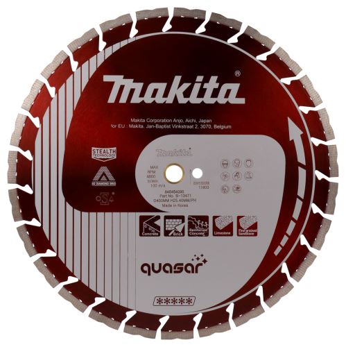 MAKITA dijamantna rezna ploča Quasar 400x20/25,4 mm B-13471