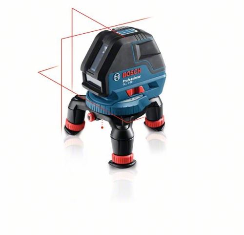 BOSCH Cross laser + univerzalni držač (novo) + prijemnik + L-Boxx 136 BOSCH GLL 3-50 + BM 1 + LR 2 + L-Boxx 136