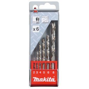 MAKITA set svrdla za metal HSS-G 1,5/2/2,5/3/3,2/3,5/4/4,5/5/5,2/5,5/6/6,5 mm , 13 kom D-54019