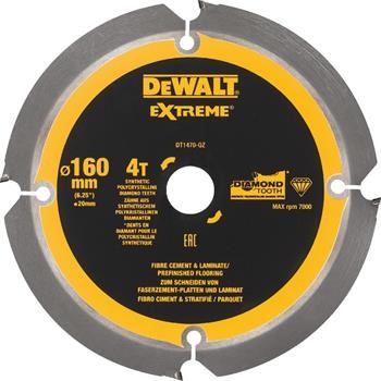 DEWALT List pile za vlaknocementne i laminatne ploče, 160 x 20 mm, 4 zuba DT1470