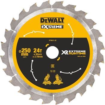 DeWALT List pile (idealan za FLEXVOLT pile) 250 x 30 mm, 24 zuba DT99571