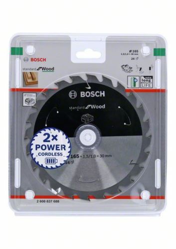 BOSCH List pile za akumulatorske pile; Standard za drvo 165x30x1,5/1,0x24T 2608837688