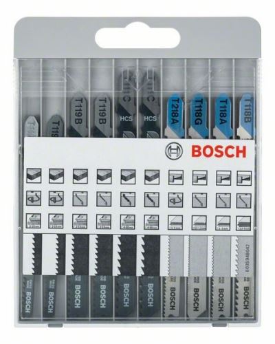 BOSCH 10-dijelni set listova za oscilirajuće pile Basic for Metal and Wood T 119 BO (2x); T 119 B (2x); T 111 C (2x); T 218 A; T 118 G; T 118 A; T 118 B 2607010630