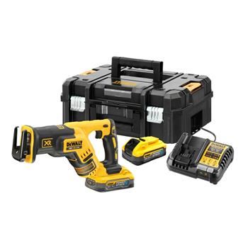 DeWALT Akumulatorska sabljasta pila, 2x 5Ah POWERSTACK baterija DCS367H2T