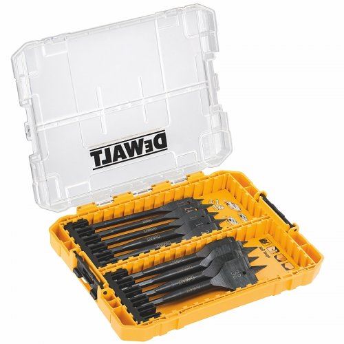 DeWALT set pljosnatih svrdla za drvo / 12, 14, 16, 18, 20, 22, 25, 28, 32 mm / (9 kom) DT70751