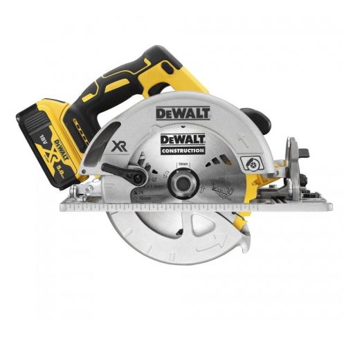 DeWALT Akumulatorska kružna pila XR 184 mm, 2x 5,0 Ah Li-Ion, u koferu TSTAK DCS572P2