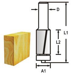 MAKITA Rezalo za utore 2 rezna drška 8 mm, 12,7x13x56 mm D-47737