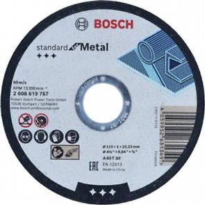 BOSCH Rezna ploča Standard for Metal 115 x 1 x 22,23 mm, ravna 2608619767