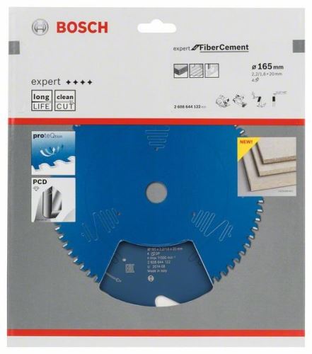BOSCH List pile Expert for Fiber Cement 165 x 20 x 2,2 mm, 4 2608644122