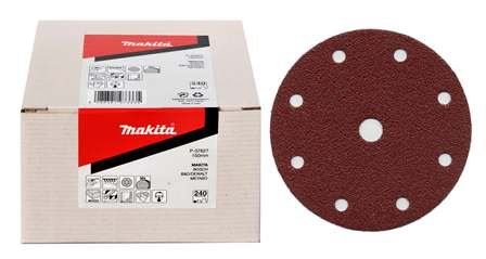 MAKITA brusni papir Velcro 150 mm 6 rupa K400, 50 kom P-37649