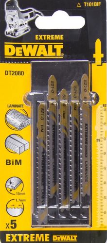 DEWALT List pile 82 mm, čisti ravni rezovi u laminatima debljine do 15 mm (5 kom) DT2080