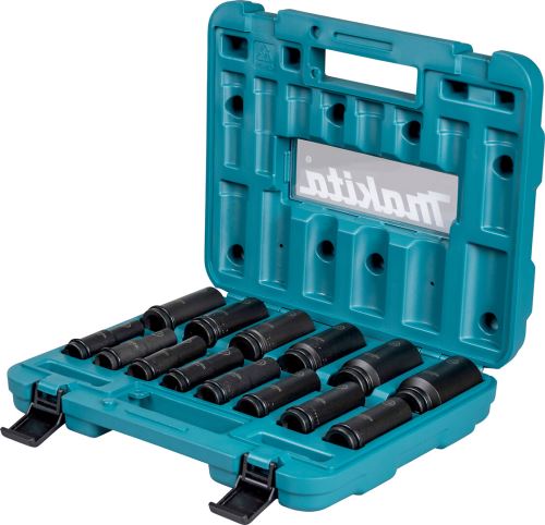 MAKITA set nasadnih ključeva produženi 1/2" četvrtasti IMPACT BLACK 14 kom E-16586